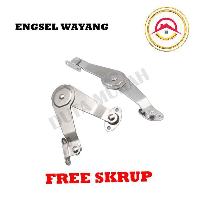 AYOBAKUL Engsel Wayang Kecil / Engsel Salon / Engsel Jendela Free Skrup (1 set)