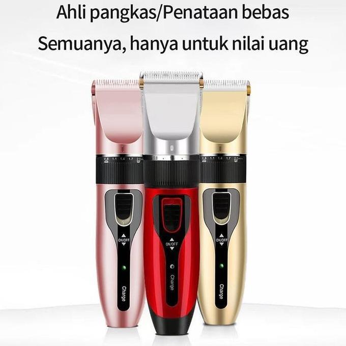 Tatura- Lenodi Alat Cukur Rambut Elektrik, Cukur Rambut Profesional Tanpa Kabel, Alat Cukur Rambut C
