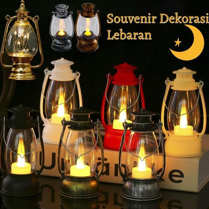 FERAYPO Lampu Lentera Ramadhan Dekorasi Minimalis Lampu LED / Lentera Mini Souvenir Ramadhan Lampu L