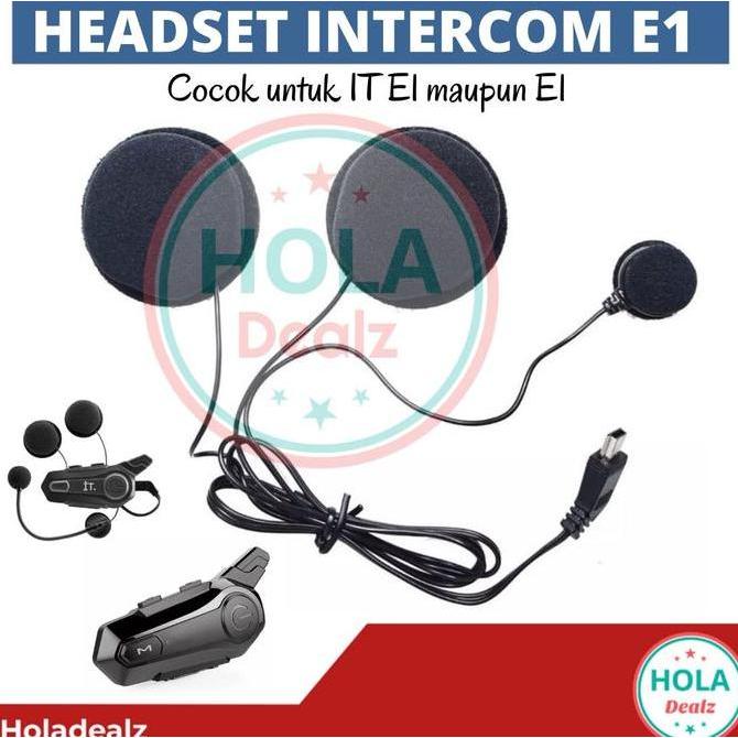 SPAREPART HEADSET IT INTERCOM E1 BLUETOOTH HELM HEADSET INTERCOM E1