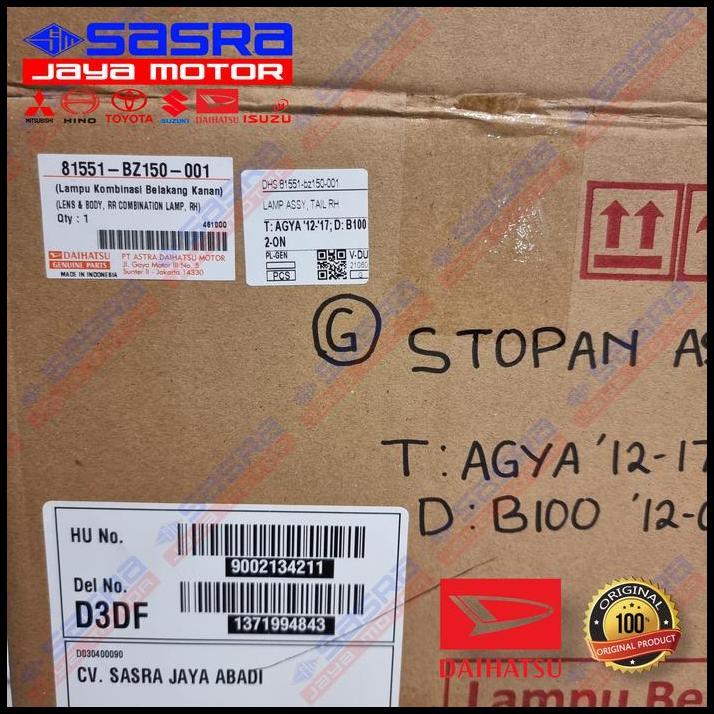 TERBARU STOP LAMP/LAMPU BELAKANG AGYA|AYLA - DAIHATSU GENUINE ORIGINAL 