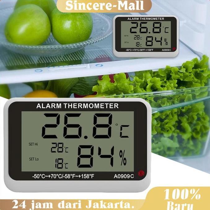 POIRENS Termometer Ruangan Freezer Digital Kulkas Termometer Kulkas Digital
