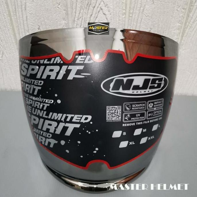 Kaca/visor Iridium Silver Helm NJS Kairos Kairos