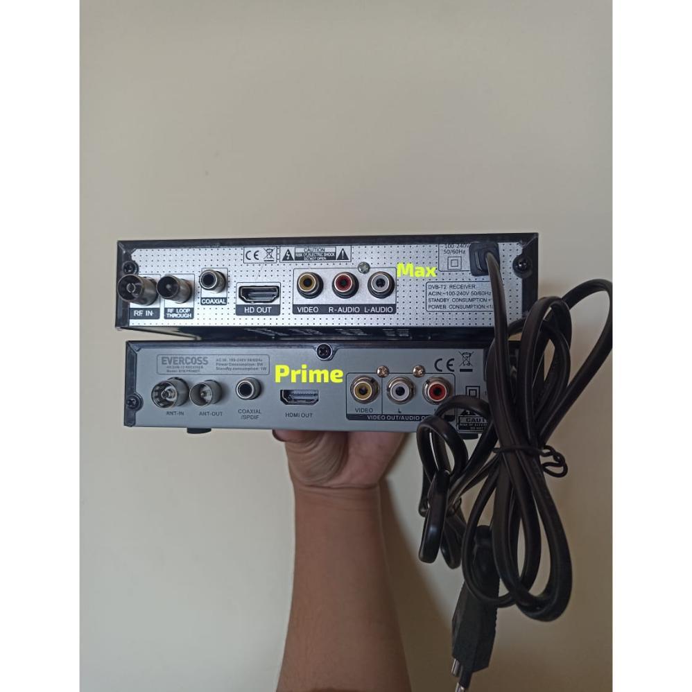SAMOETLAPAK SET TOP BOX TV DIGITAL  EVERCOSS STB EVERCROSS MAX DVB T2 TV DIGITAL HEMAT