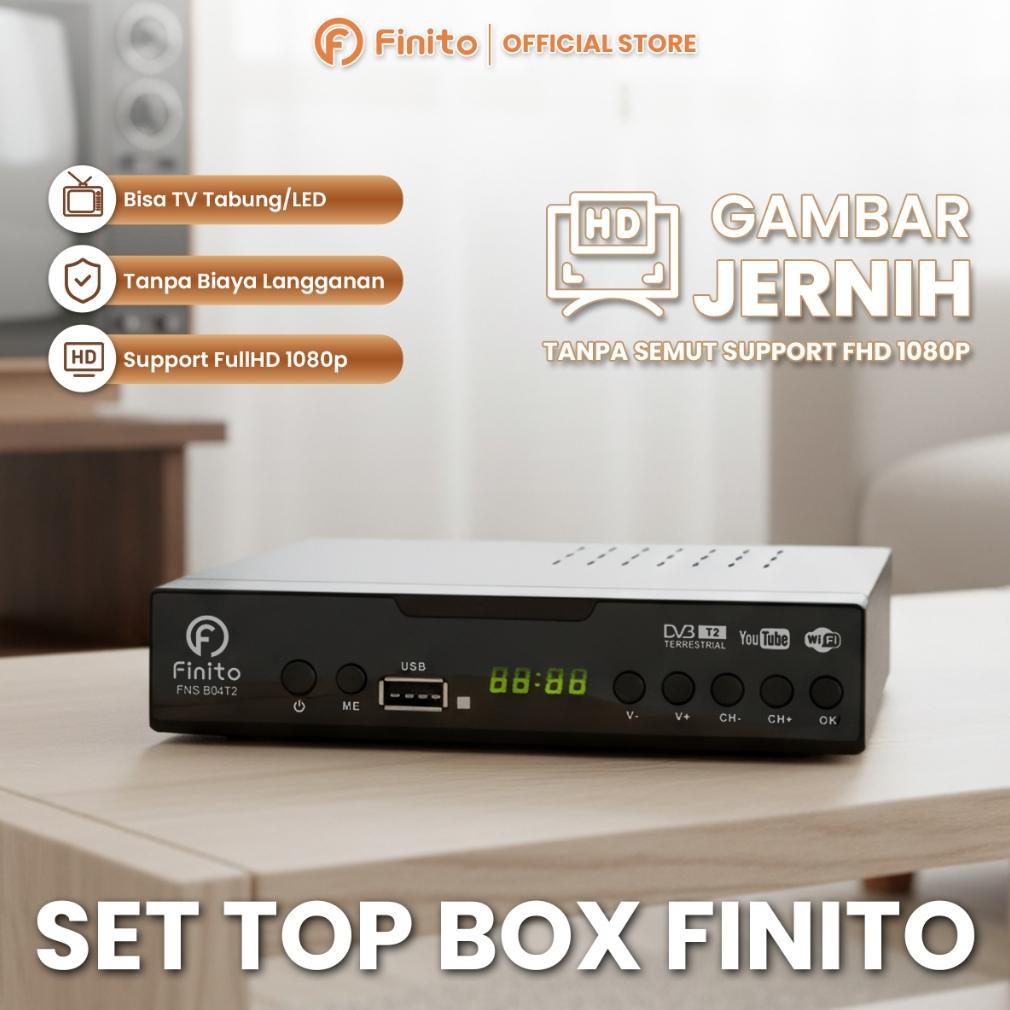 CHACHASQUARE FINITO SET TOP BOX TV DIGITAL FINITO RECEIVER STB DVB T2 TV TABUNG ORIGINAL