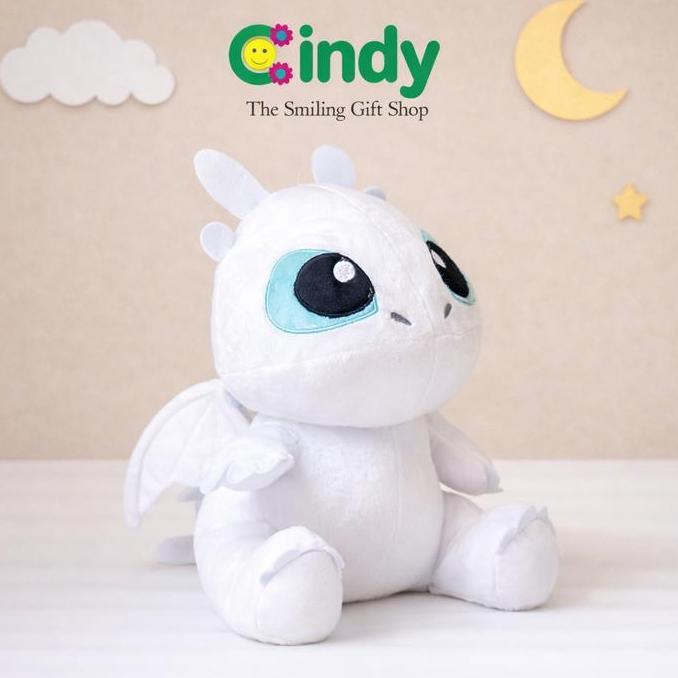 NEW CINDY PLUSH TOY HOW TO TRAIN YOUR DRAGON TOOTHLESS & LIGHT FURY BONEKA NAGA LUCU PREMIUM HADIAH 