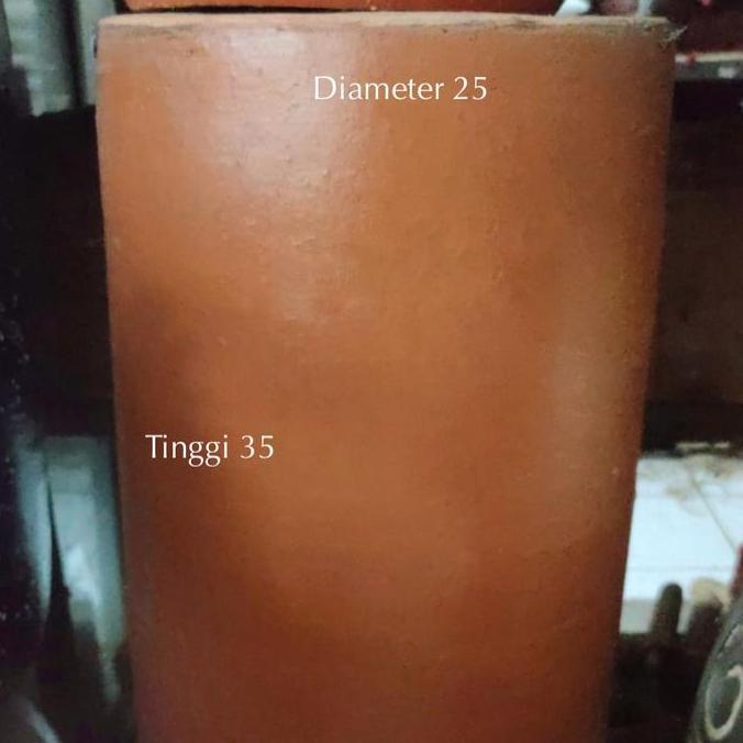 NEW POT TABUNG | TERAKOTA MODEL TINGGI | TRADISIONAL ORI