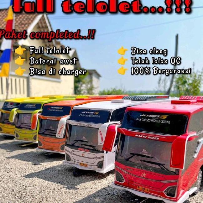 Mainan Anak Bus Oleng Jb5 Miniatur Bus Bisa Oleng