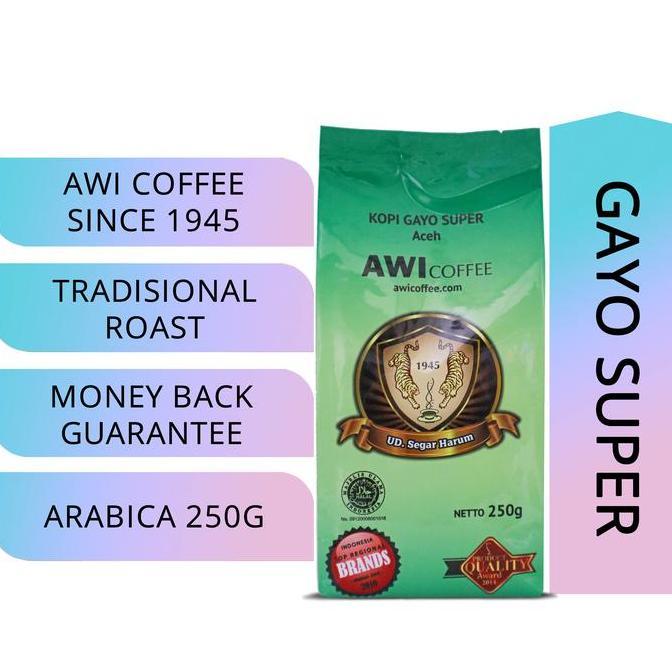 NEW AWI COFFEE | KOPI GAYO SUPER 250 GR | KOPI SUSU KEKINIAN | TREND KOPI | ES KOPI SUSU | KOPI HITA
