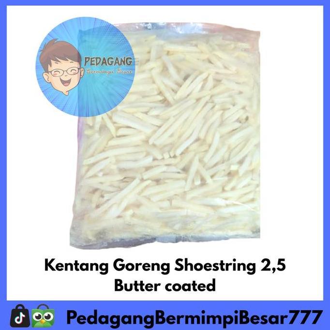 Verdura- [Pbb] Kentang Goreng Shoestring Crinkle Straight Cut 2Kg & 2.5Kg | Frozen French Fries | Ke