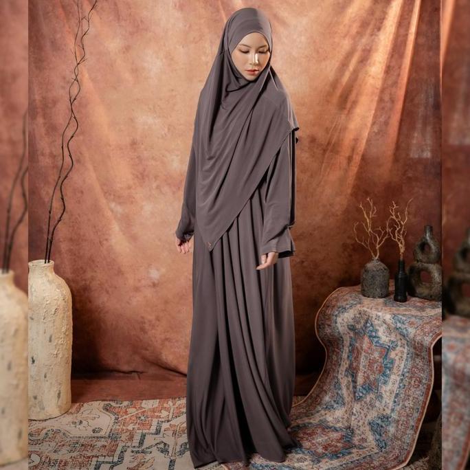 Deyn Scarf - Zahra Abaya Set - Abaya Set French Khimar