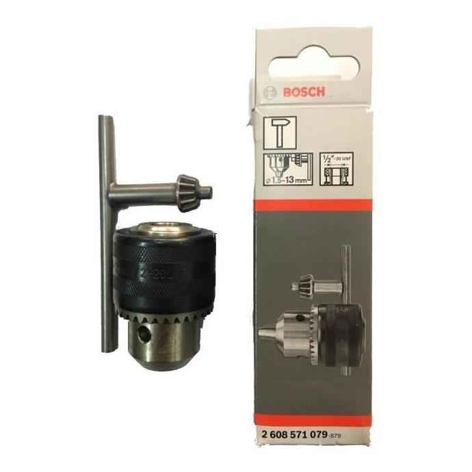 Promo Kepala Bor 13 Mm + Kunci Kepala Bor Bosch / Key Chuck 1,5 - 13 Mm