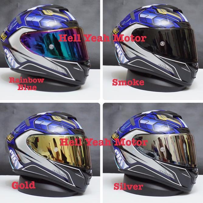 Visor Scott Rx 7 Visor Iridium Scott Rx 7 Gold Sier Smoke Blue