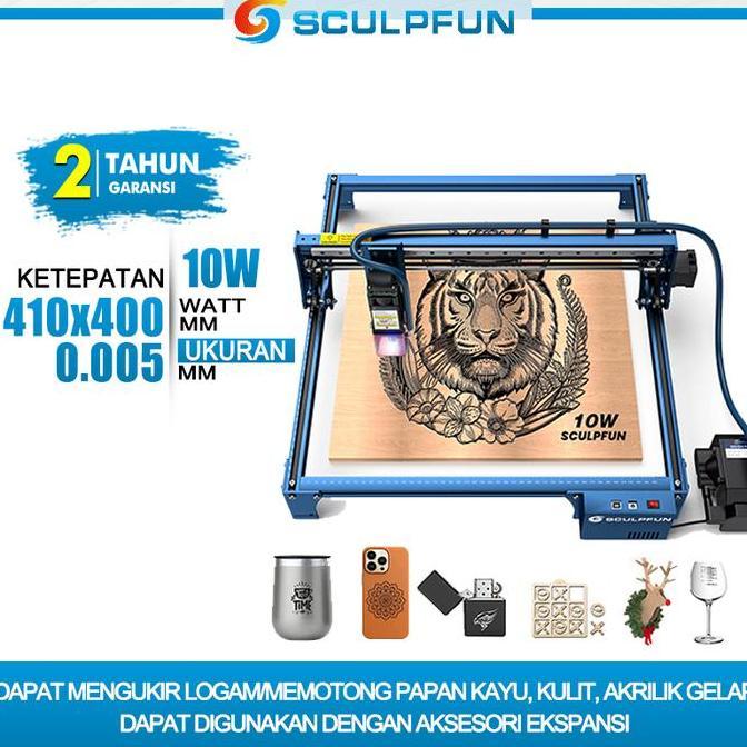 Grosir Sculpfun S30 Pro Mesin Laser Cutting Pemotong Akrilik Laser 10W Laser Engraver
