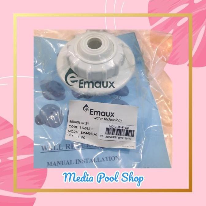 Inlet Kolam Renang Emaux 1,5 in Polos EM4408 (A) / Wall Inlet Kolam