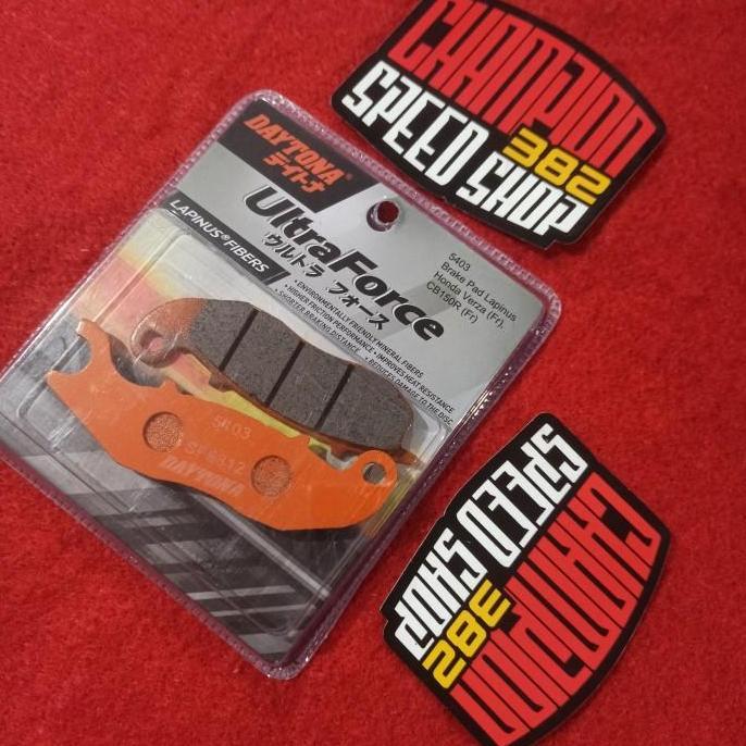 Kampas Rem Depan Daytona Lapinus Fibers Untuk Kaliper Nissin 2 Piston KANAN NMAX Aerox 155 Mio Smile