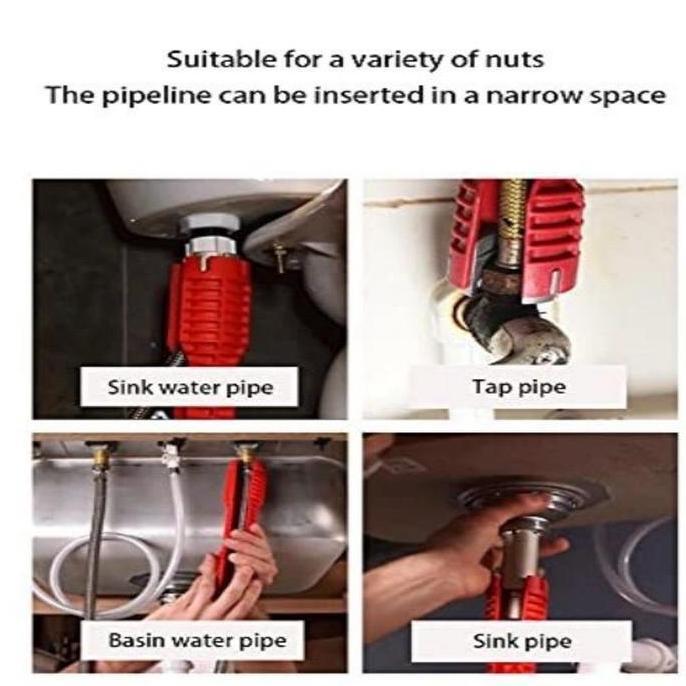Ready Kunci pas 8in1-installer tool 8 in 1 kran keran air wastafel cuci piring dapur multi fungsi se