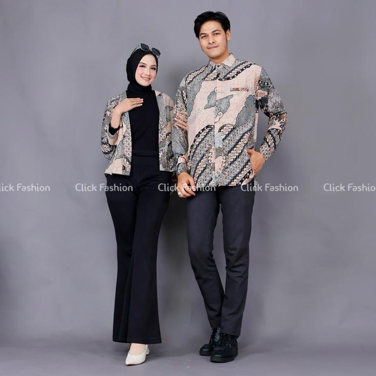 Official (New Arrival) Couple Batik/ Couple Outer Dan Kemeja/ Outer Batik/ Outer Batik Wanita/ Blaze