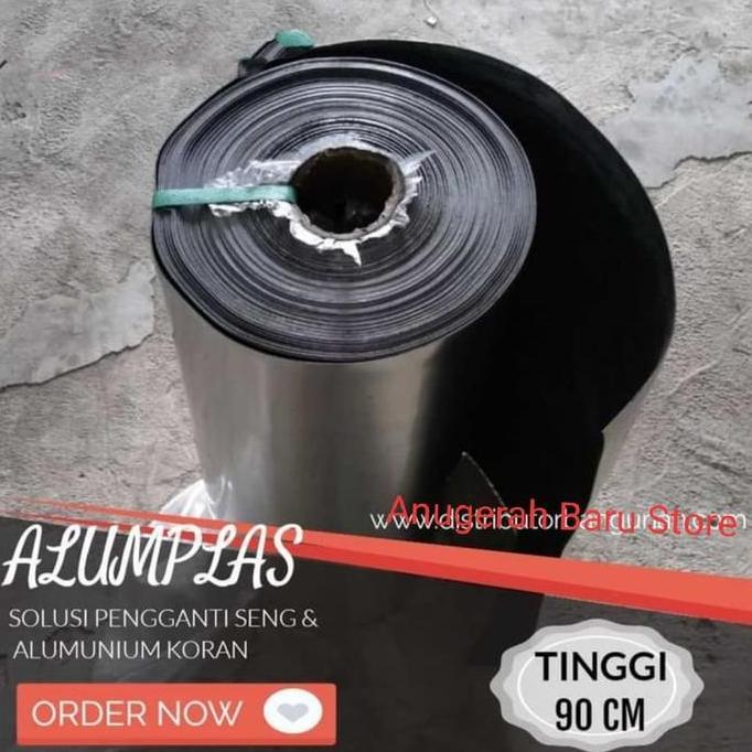 Bigbax- Alum-Plas T90 - Plastik Lapis Aluminium 90 Cm Fiber Pagar Karpet Talang Anti Korosi & Air So