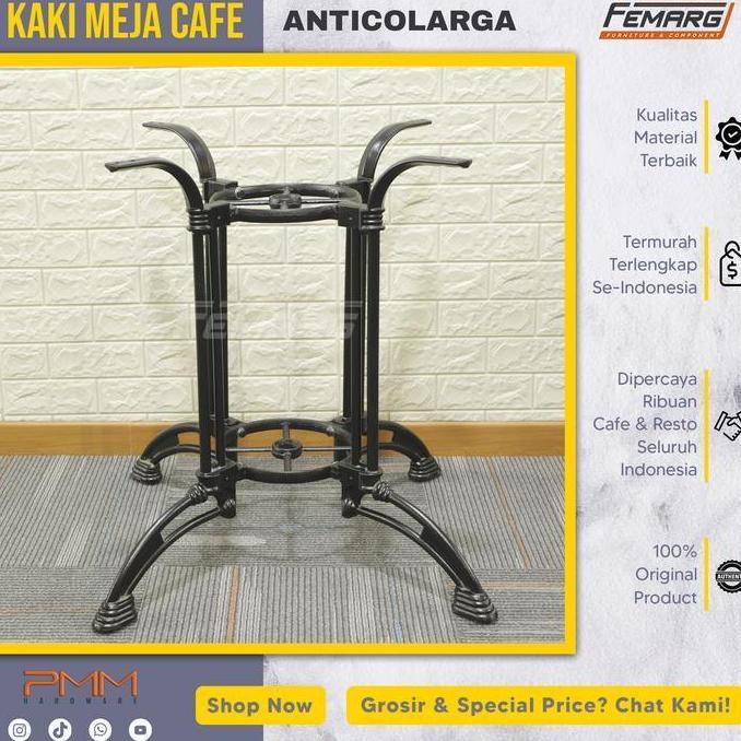 kaki meja FEMARG anticolarga | cafe restoran foodcourt antik besi cor