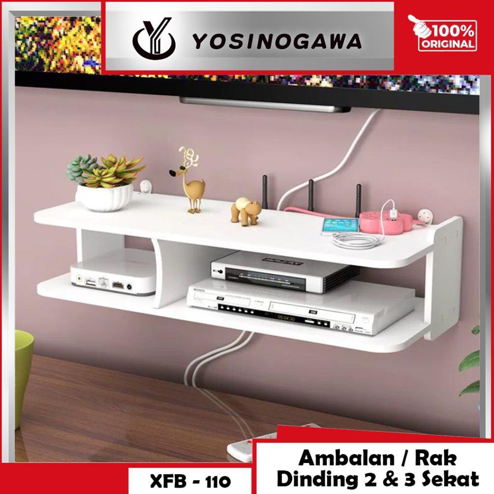 Yosinogawa - Rak Set-Top Kotak Dinding Tv Ruang Tamu Bebas Pukulan Kotak Penyimpanan Router Hiasan D