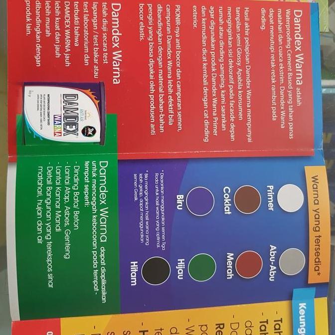 waterproofing cement damdex warna 20kg