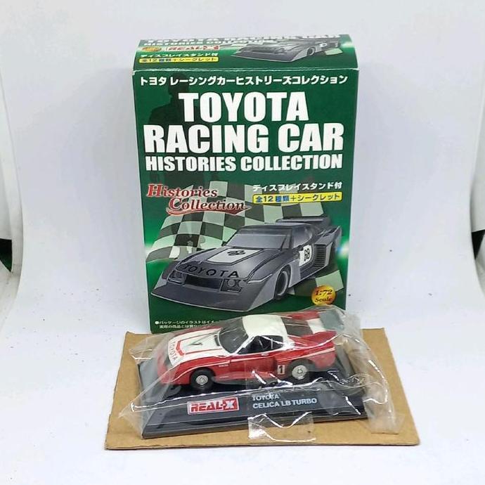 real-x toyota celica lb turbo racing car histories collection diecast 1:72 (s)