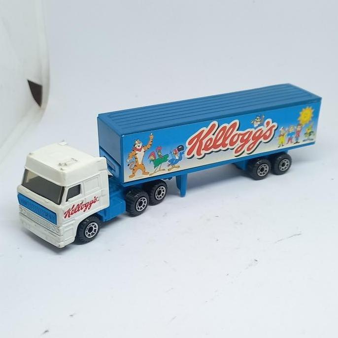 matchbox convoy daf 3300 space cab kellogg's trailer truck 1/86 loose diecast (s)