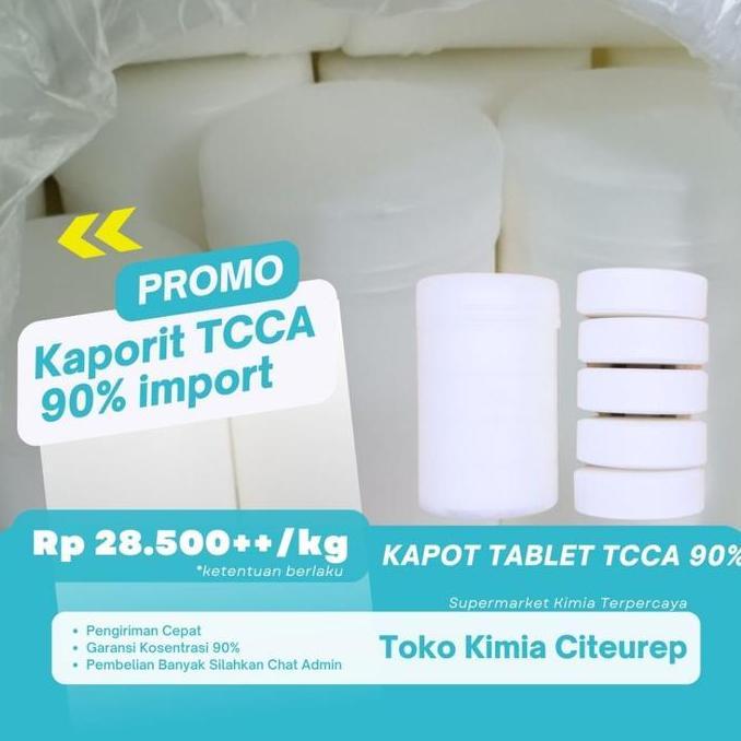 Kaporit Penjernih air /  Kaporit tablet besar 90% / chlorine penjernih air