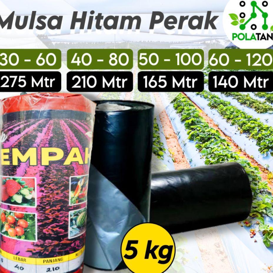 Plastik Mulsa Hitam Perak 1 Roll 5 Kg/Mulsa Pertanian Cap Cempaka