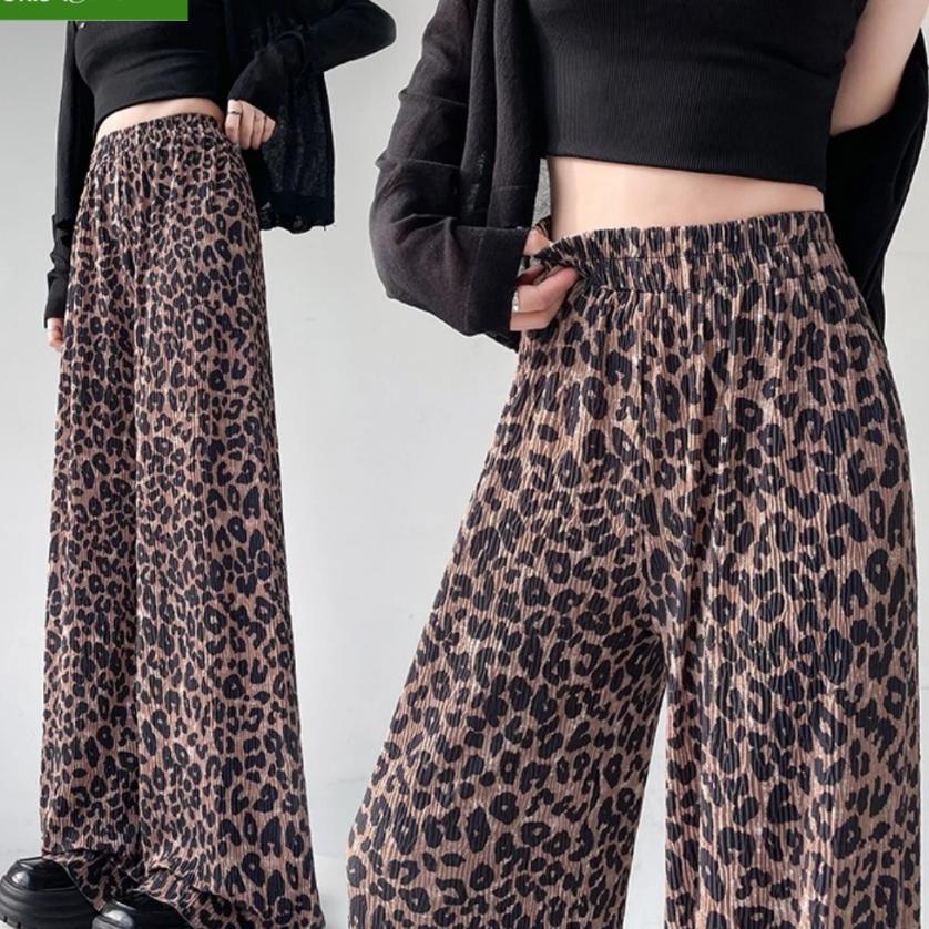 Rab Cpg537 Celana Panjang Leopard Motif Macan Kulot Bahan Karet Rayon Stretch