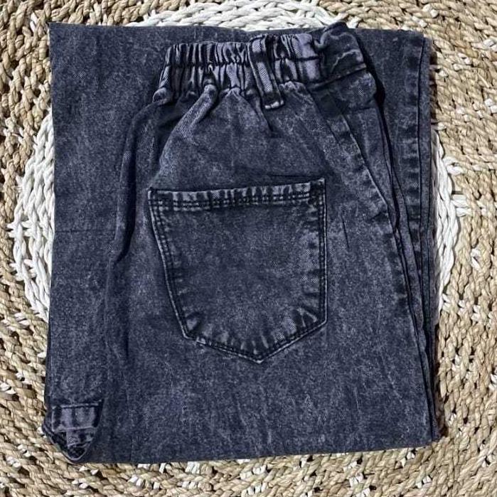Premium Af Higwaitshigh Waist Kulot Jeans Wanita Premium Asli Jeans Tebal