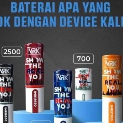 Baterai Vrk Merah Biru Hitam Pvr 18650 Original