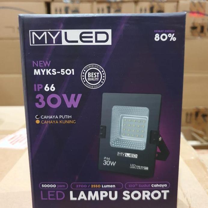 Ready  LAMPU SOROT LED MURAH 30W MY LED PUTIH