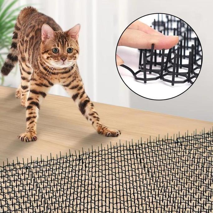 49*13/42*34cm Kawat berduri anti-kucing Paku bulat kecil, anti-kucing tanpa melukai kucing Keset Ber