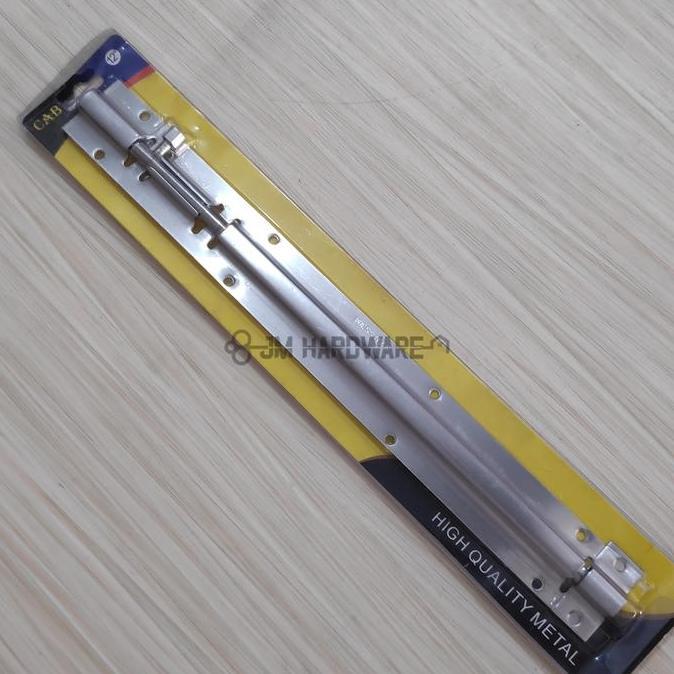 Grendel stainless slot pintu 12"