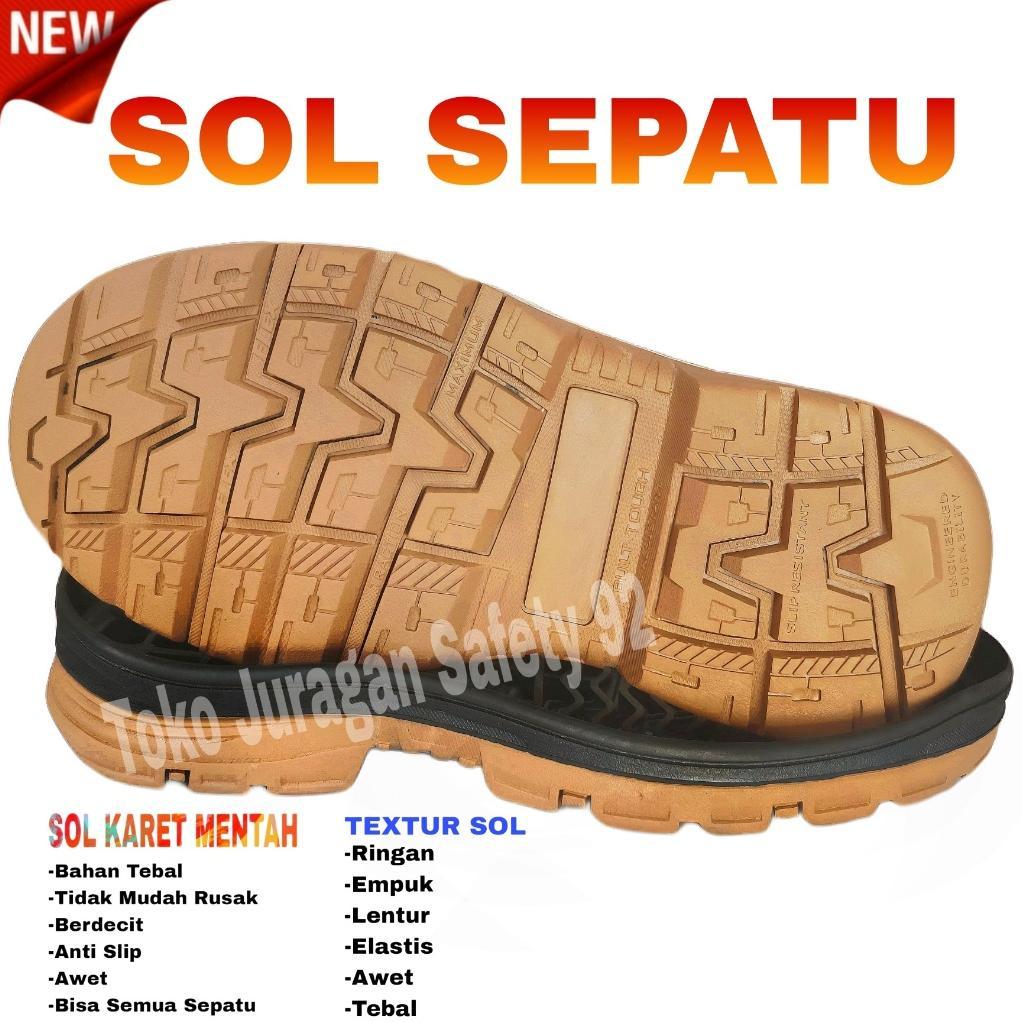 Sol Sepatu Safety Boot Chetah Kings Bahan Karet Perawatan Sepatu Anti Slip Tahan Minyak Oli Panas