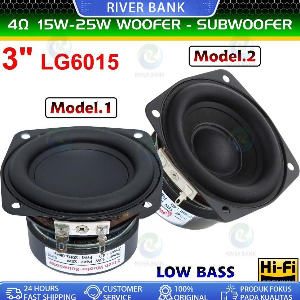 Speaker 3 Inch Lg-6015 Super Bass 4 Ohm 15W-25W Woofer Subwoofer