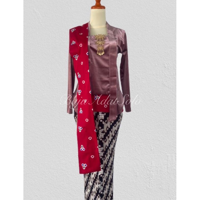 Diskon Kebaya Kutubaru Bludru Set//Kebaya Kutubaru Bludru Polos Lengan Panjang