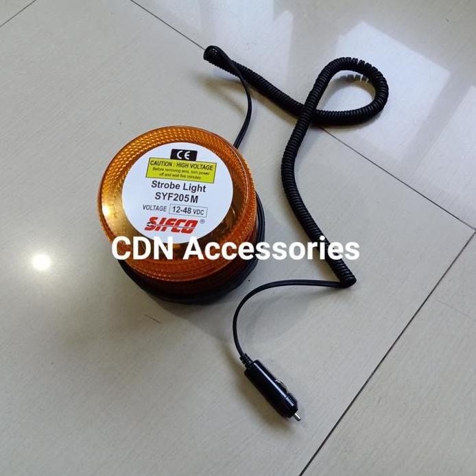 Ready Lampu Strobo Sifco SYF205M/Lampu Rotary Sifco Magnet 12v-48v DC