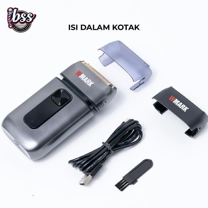 NEW WMARK NG 986 SHAVER CORDLESS / SHAVER DOUBLE FOIL CORDLESS / ALAT CUKUR KUMIS DAN JENGGOT / PORT