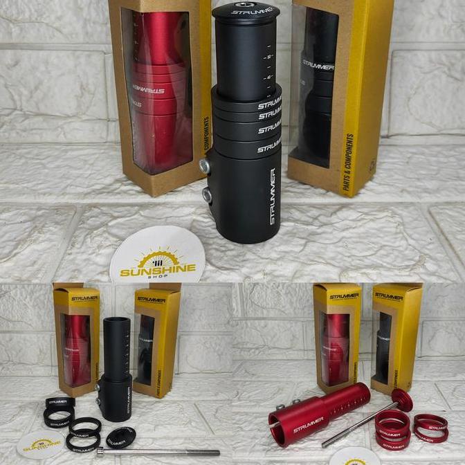 Adaptor Peninggi Stem Stang Handlebar STRUMMER Alloy Sepeda MTB Federal Fork Oversize 28.6mm