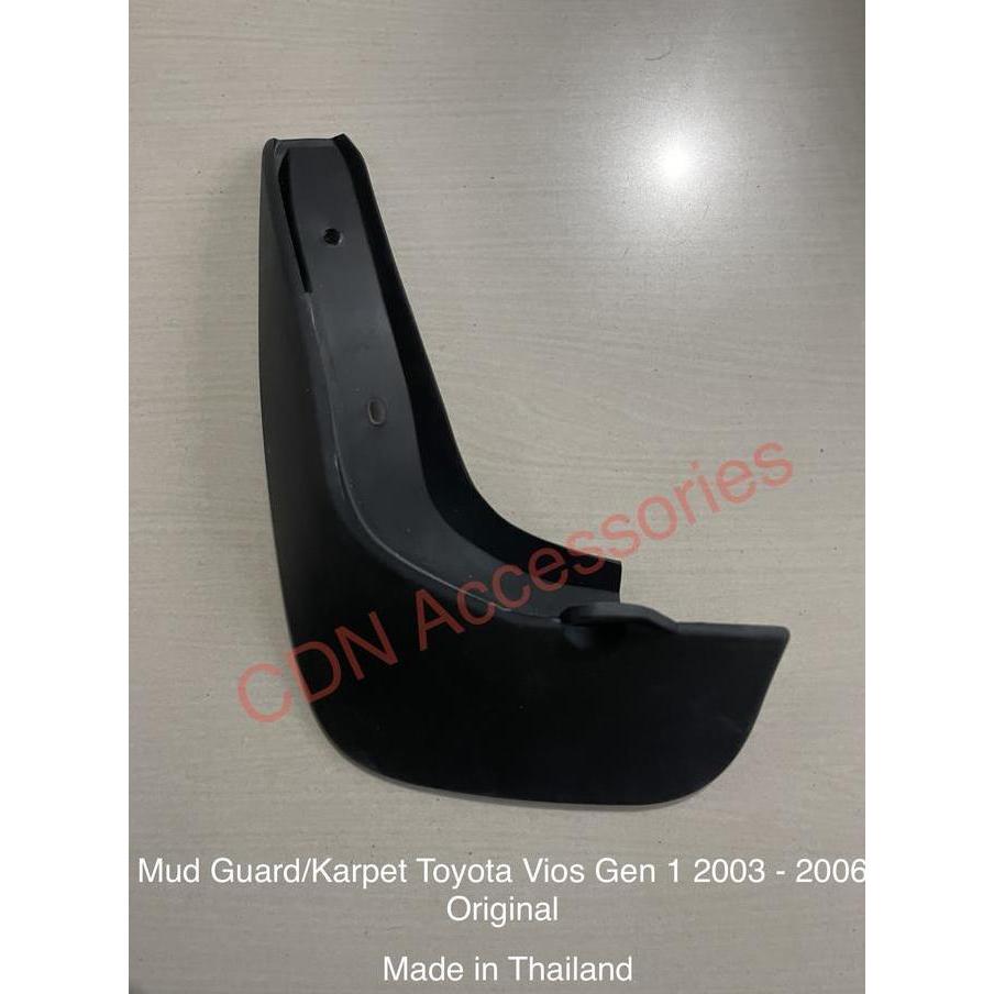 Ready Mud Guard Vios Gen 1/Karpet Lumpur Vios Lama 2003-2006 Original Toyota