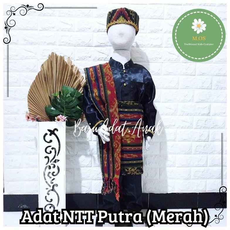 Free Ongkir Baju Adat Ntt Anak | Pakaian Tradisional Ntt Flores Nusa Tenggara Timur | Baju Adat Ntt 