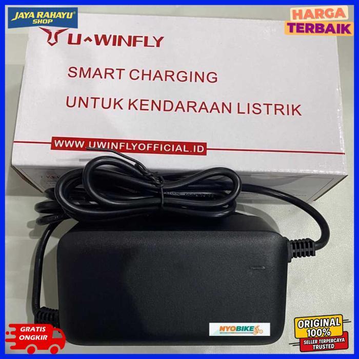 Charger Sepeda Listrik Uwinfly 48V 12Ah / 48V 20Ah Original Df7 Df8 Rf7 Rf8 Maleo U2S