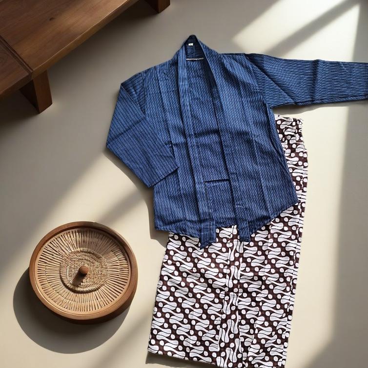Diskon Kebaya Lurik Anak Perempuan Baju Adat Jawa Anak Cewek Baju Adat Jogja Solo Baju Kartini Anak