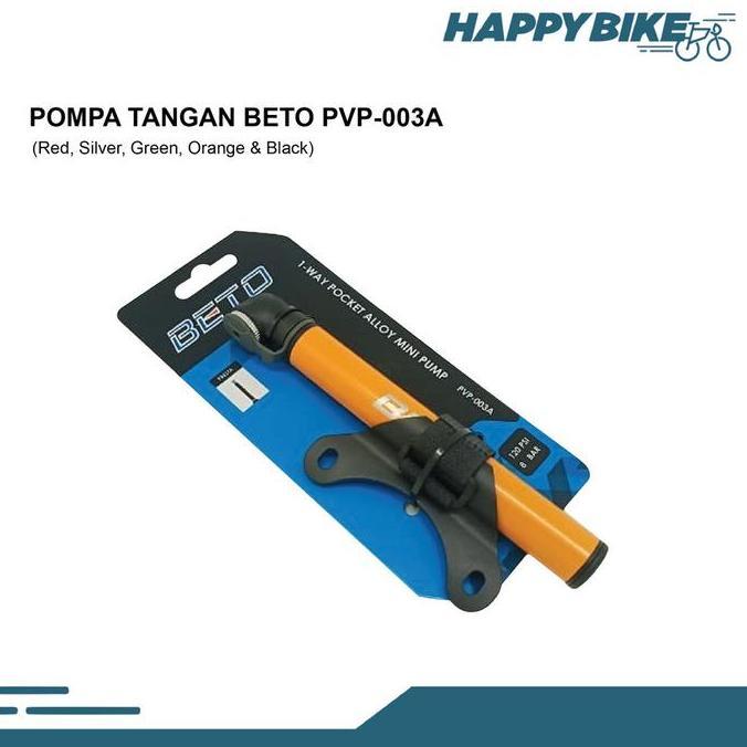 Beto Pompa Ban Sepeda Lipat Road Bike Mtb Pvp-003A 120Psi Pompa Tangan Mini