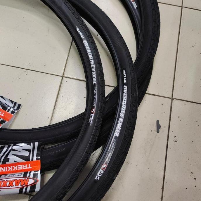 Maxxis 700 X 40 C Overdrive Excel Slikshield Wired - Ban Luar 700X40C Maxxis Overdrive Wired Kawat
