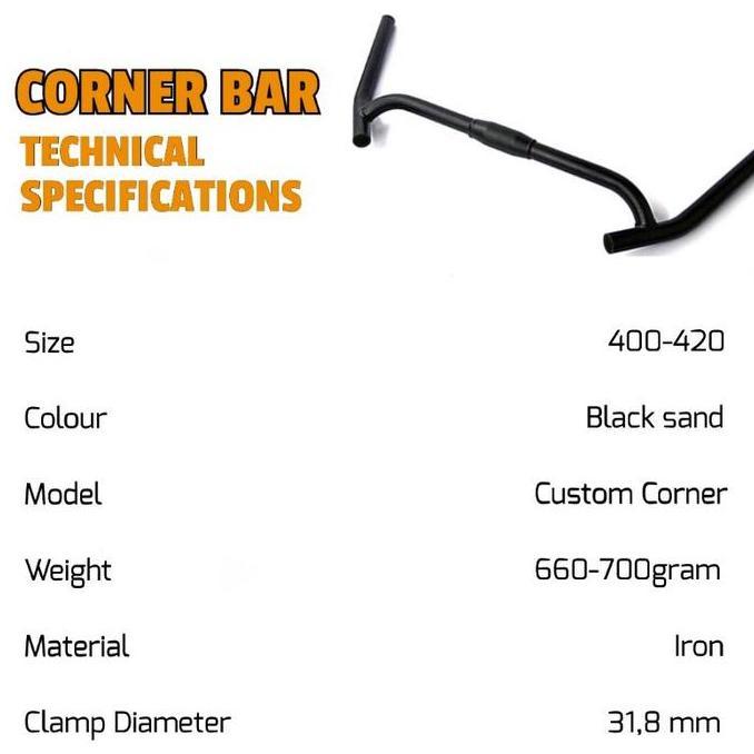 Stang Corner 31,8 Handlebar Custom Commuter Bike Mtb Touring Bike