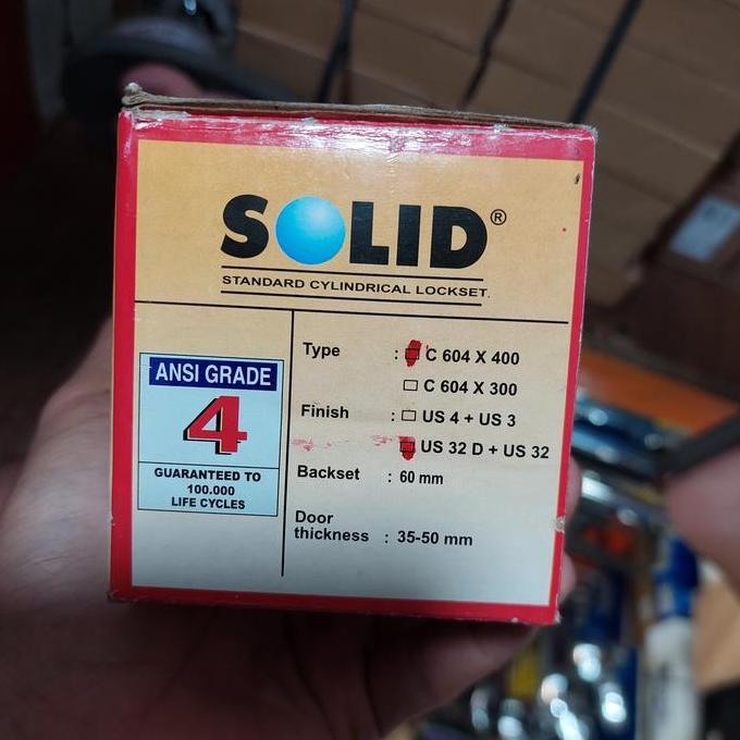 Ready Kunci Bulat Solid C 604 x 400 US 32 D / Kunci Bulat Kamar Mandi Solid